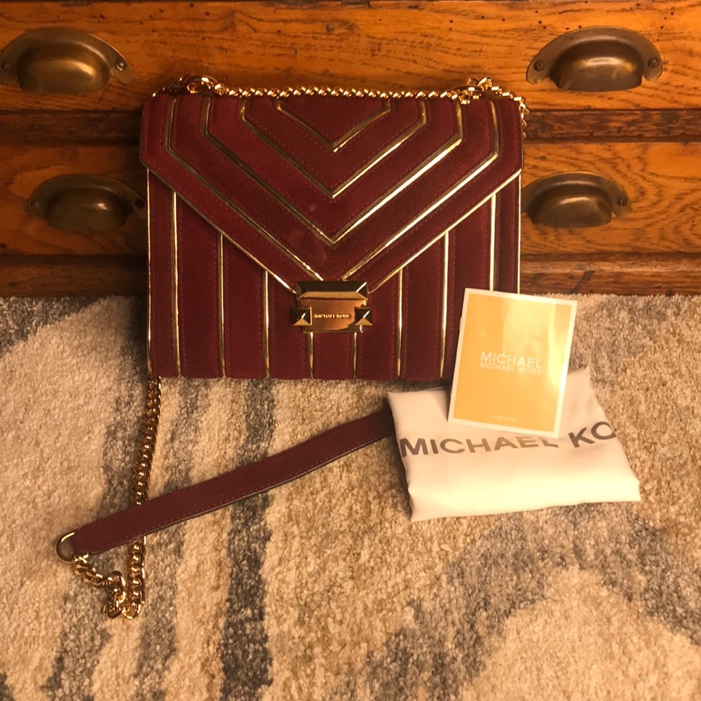Beautiful Red velvet Michael Kors Purse